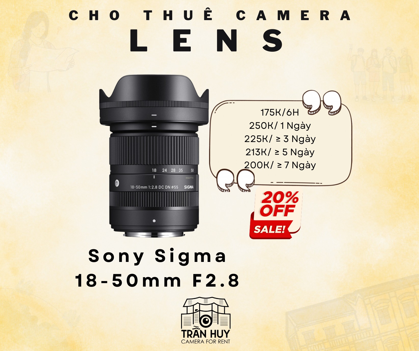 Lens Sigma 18-50mm f/2.8 For Sony - Hình 1